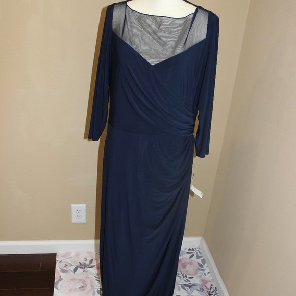 Lauren Ralph Lauren Evening Dresses & Skirts - NWT "LAUREN RALPH LAUREN" NAVY EVENING DRESS SZ 16